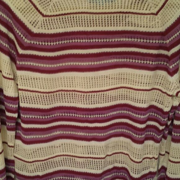 Antonio Melani Cream and Wine Sweater - Picture 3 of 3